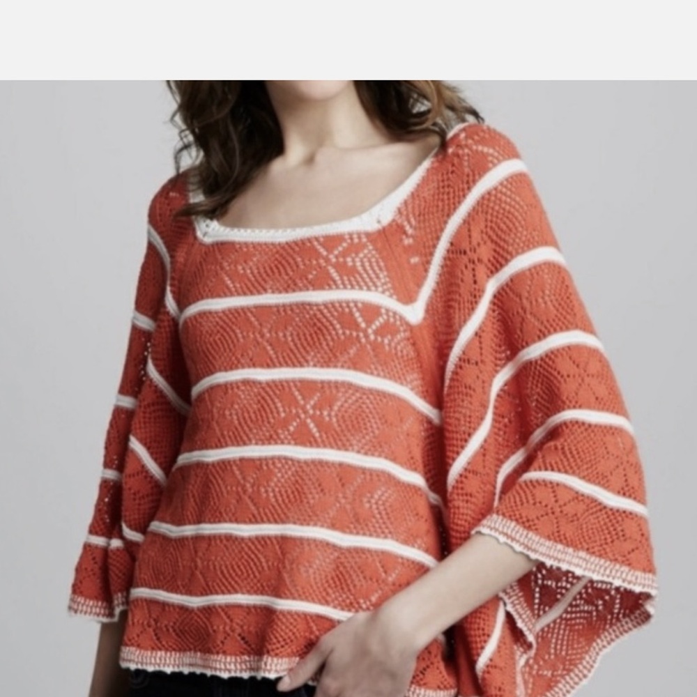 Free People La Bonita Knit Cape poncho size M